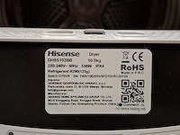 Warmtepomp droger, hinsense, dh5s102bb - demo 10 kg a+++, zwart - afbeelding 9 van  9