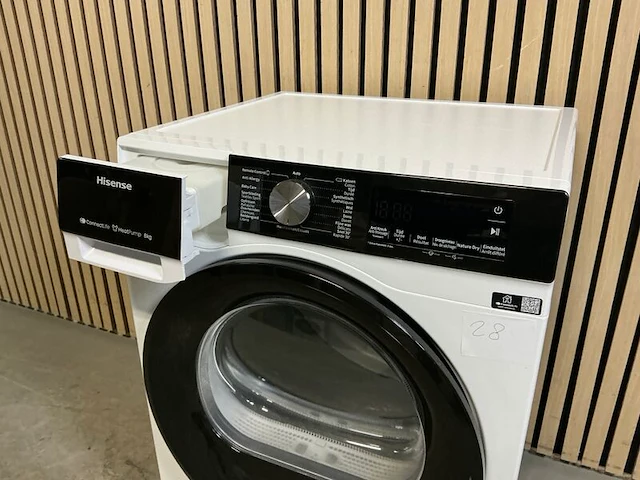 Warmtepomp droger hisense, dh3s802bw2, wit - afbeelding 4 van  6