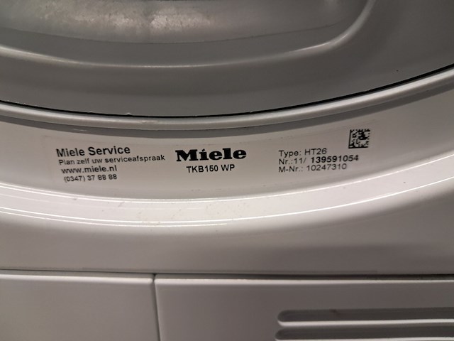 Warmtepomp droger, miele, tkb150wp - afbeelding 4 van  12
