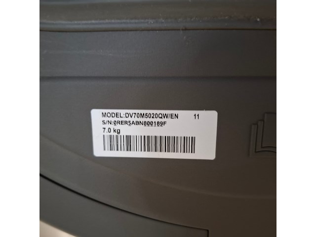 Warmtepomp droger, samsung, dv70m502qw - afbeelding 8 van  9