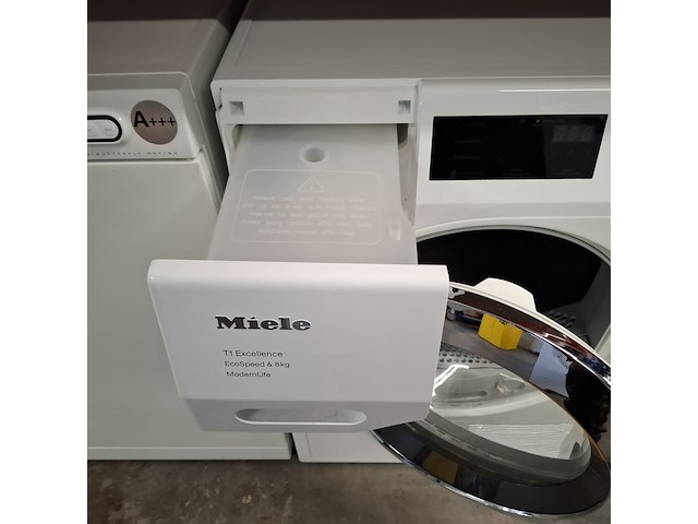 Warmtepomp droger t1 8.0 kg, miele a+++, ht30w, wit, 2023 - afbeelding 2 van  10
