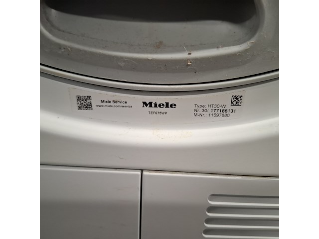 Warmtepomp droger t1 8.0 kg, miele a+++, ht30w, wit, 2023 - afbeelding 10 van  10