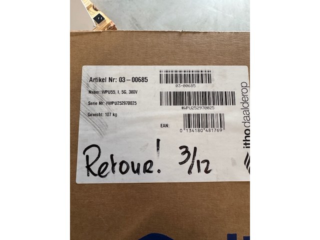 Warmtepomp itho daalderop, wpu 55coe-5g, , water/water - afbeelding 2 van  6