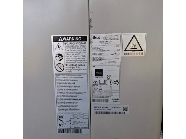 Warmtepomp lg, hm091mr u44, bouwjaar 2022 - afbeelding 5 van  9