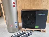 Warmtepomp set 6kw incl. buffervat 260l, greenpump, propaan, antraciet