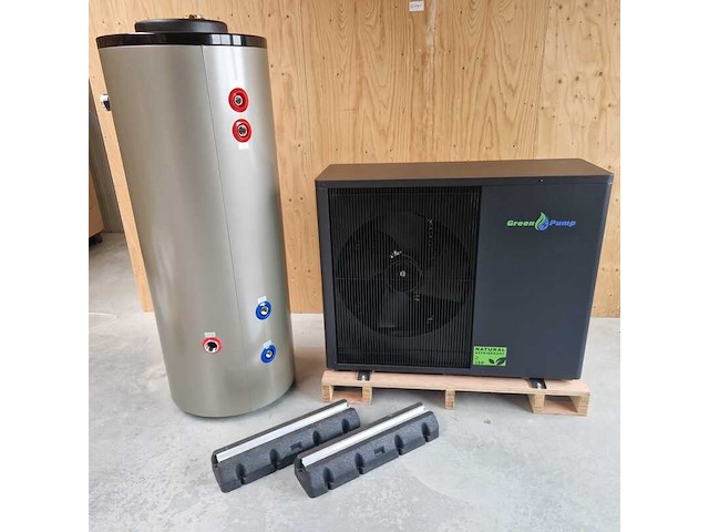Warmtepomp set 6kw incl. buffervat 260l, greenpump, propaan, antraciet - afbeelding 1 van  2