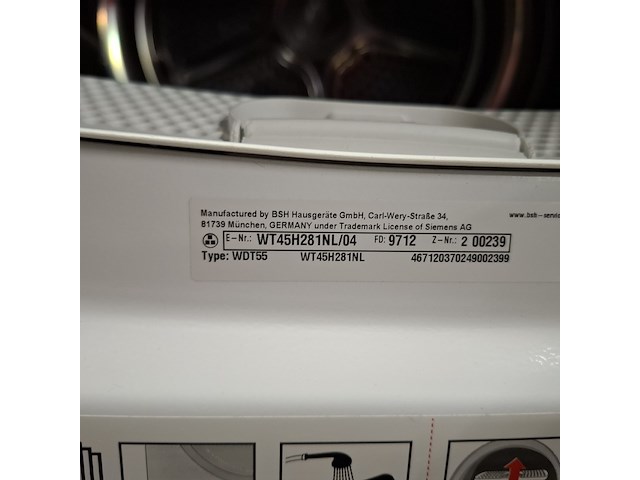 Warmtepompdroger siemens , wt45h28 - afbeelding 10 van  10