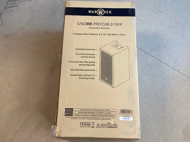 Warwick - gnome pro cab 2/10/4 - versterker - afbeelding 5 van  6