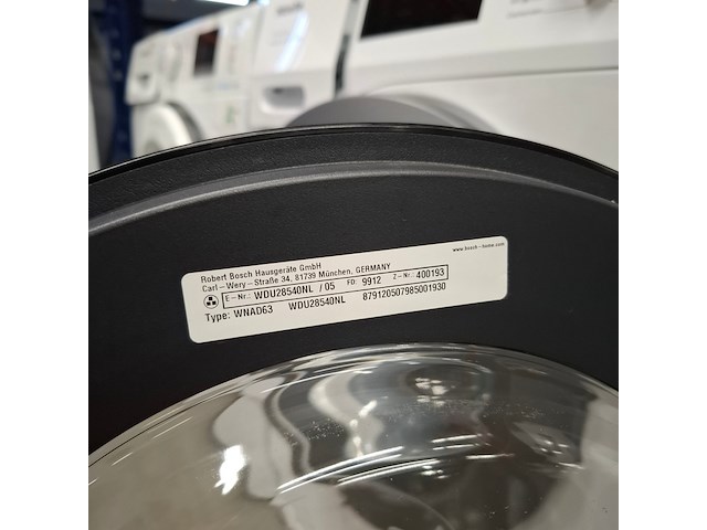 Was / droog combinatie 10.0 kg / 6.0 kg, bosch serie 6, wnad63 - afbeelding 8 van  8