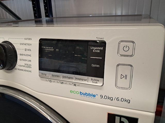 Was / droog combinatie 9.0 kg / 6.0 kg, samsung a+++, dv90n62632w - afbeelding 6 van  10