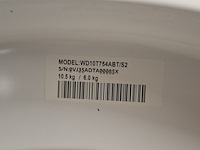 Was droog combinatie, samsung, wd10t754abt | 10.5 / 6 kg, wit - afbeelding 8 van  9