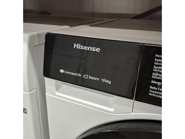 Was-droogcombinatie, hisense, wd3s9043bw3 | 9 kg/6 kg, 2025 - afbeelding 4 van  8