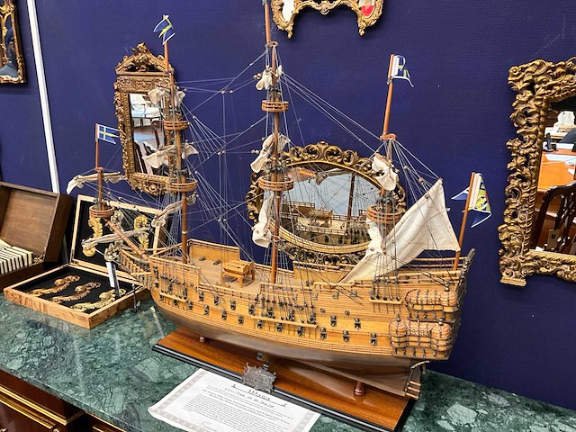 Wasa decoratie schip - afbeelding 1 van  4