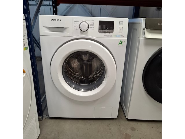 Wasautomaat 7.0 kg, samsung eco bubble a++, wf70f5e0q4w - afbeelding 1 van  9
