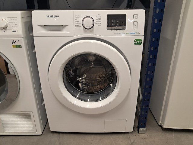 Wasautomaat 7.0 kg, samsung eco bubble a++, wf70f - afbeelding 1 van  17