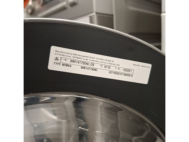 Wasautomaat 8.0 kg, siemens a+++, wm14t790nl - afbeelding 8 van  9