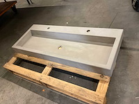 Wasbak beton 120x46 cm - afbeelding 1 van  3