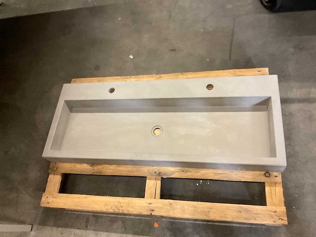 Wasbak beton 120x46 cm - afbeelding 2 van  3