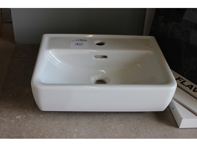 Wasbak duravit met afmeting 45 x 36 cm. - afbeelding 2 van  2