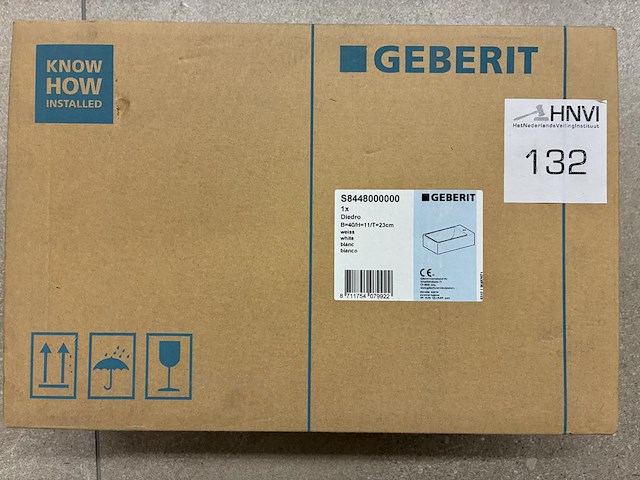 Wasbak geberit met afmeting 40 x 23 x 11 cm. - afbeelding 1 van  3