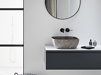 Wasbak + spiegel, mg bathroom, cusco grey - afbeelding 2 van  6
