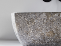 Wasbak + spiegel, mg bathroom, cusco grey - afbeelding 3 van  6