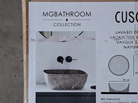 Wasbak + spiegel, mg bathroom, cusco grey - afbeelding 4 van  6
