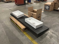 Wasbakken inc. wastafelblad (200x52x8) - afbeelding 1 van  6