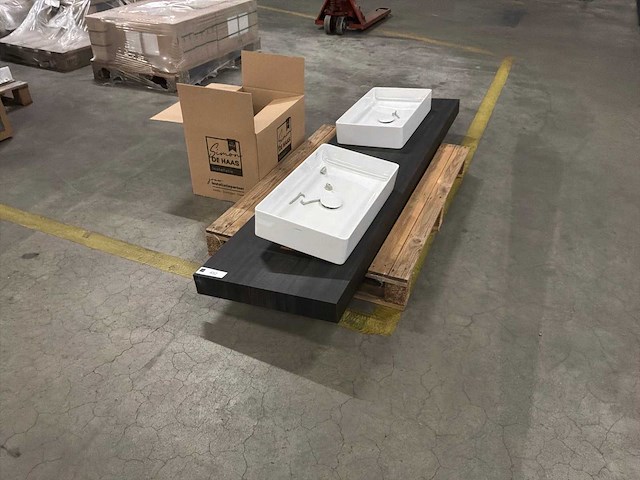 Wasbakken inc. wastafelblad (200x52x8) - afbeelding 5 van  6