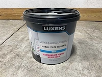 Wasbare matte muur- en plafondverf - 5 liter - wit (85x)