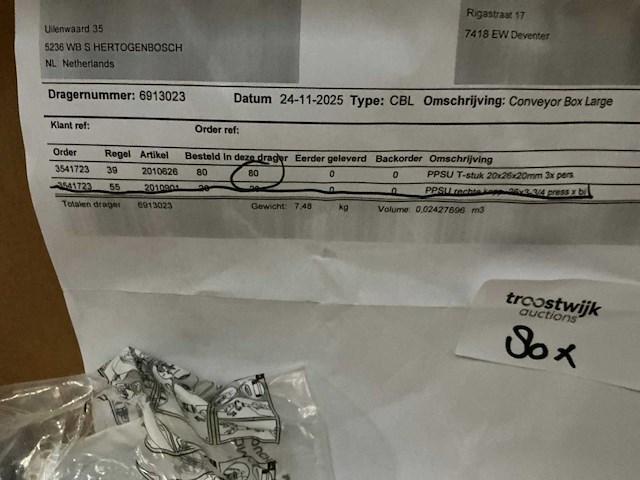 Wasco ppsu t-stuk (160x) - afbeelding 3 van  3