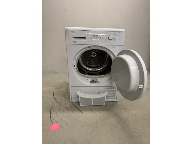 Wasdroger beko, dcu7230x, wit - afbeelding 2 van  5
