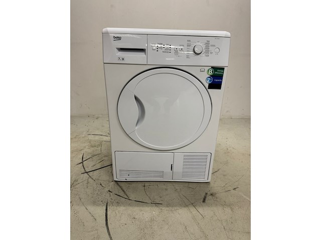 Wasdroger beko, dcu7230x, wit - afbeelding 1 van  5