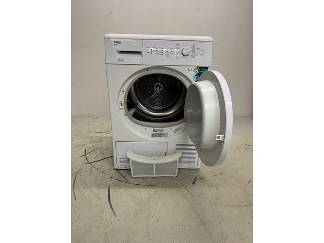 Wasdroger beko, dcu7230x, wit - afbeelding 2 van  5