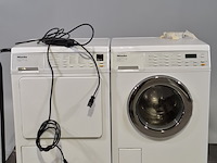 Wasdroger en wasmachine met transportkar, miele, o.a. softcare t8463c - afbeelding 1 van  14