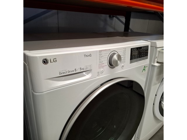 Was/droog combinatie 8.0 kg / 5.0 kg, lg a++, f4dn508s1 - afbeelding 2 van  9