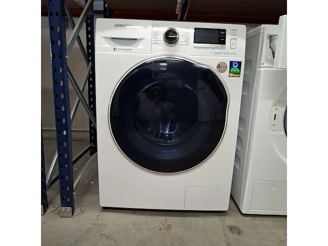 Was/droog combinatie 8.0 kg / 6.0 kg, samsung a +++, wd80j6400aw - afbeelding 1 van  9