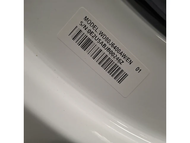 Was/droog combinatie 8.0 kg / 6.0 kg, samsung a +++, wd80j6400aw - afbeelding 8 van  9