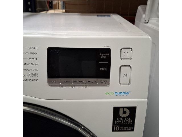 Was/droog combinatie, samsung, wd80j6a00aw - afbeelding 6 van  9