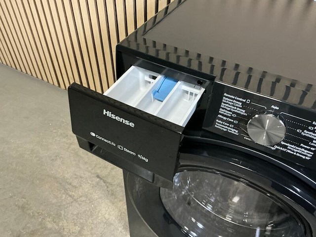 Was/droogcombinatie hisense, wd3s9043bb3, zwart - afbeelding 5 van  6