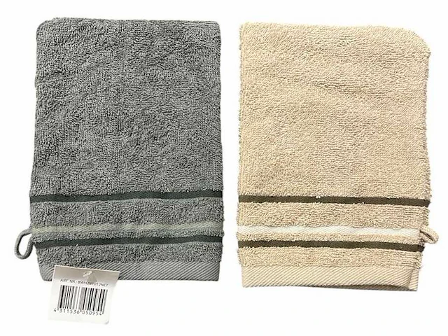 Washand beige/grijs - mixpartij (1000x) - afbeelding 1 van  1