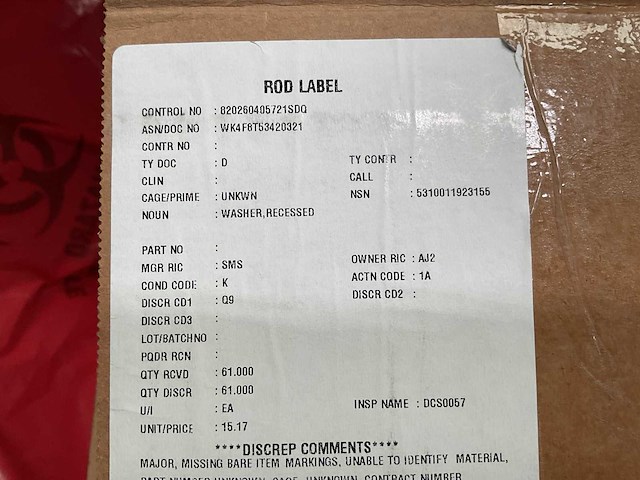 Washer (61x) - afbeelding 4 van  5