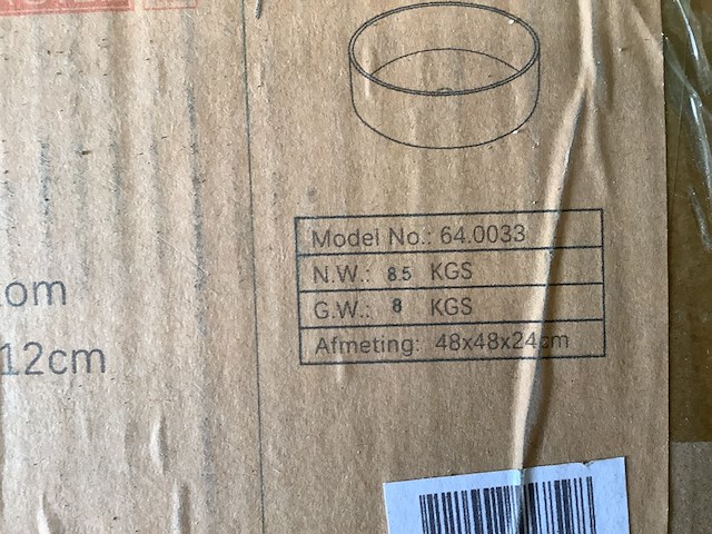 Waskom 36x36 cm, karo, 64.0033 - afbeelding 4 van  4