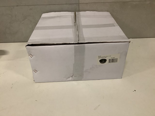 Waskom 36x36x12 cm wb, mondri 32.3300, mat zw/gunmetal - afbeelding 2 van  4