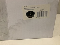 Waskom 36x36x12 cm wb, mondri 32.3300, mat zw/gunmetal - afbeelding 3 van  4