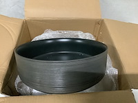 Waskom 36x36x12 cm wb, mondri 32.3300, mat zw/gunmetal - afbeelding 4 van  4
