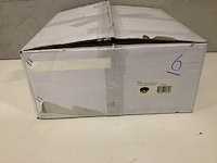 Waskom 36x36x12 cm wb, mondri 32.3301, mat zw/geb. goud - afbeelding 2 van  3