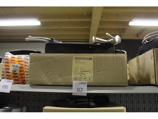 Waskom atm nederland mat wit model varo, afm. 505 x 305 x 140 mm met wastafel kraan clou 350 - afbeelding 1 van  2