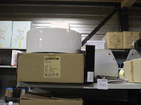 Waskom atm nederland wit type lodi afm. 415 x 415 x 165 mm met wastafelkraan type calipso 210 - afbeelding 1 van  3