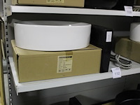 Waskom atm nederland wit type varo afm. 505 x 305 x 140 mm met wastafelkraan type clou 350 - afbeelding 2 van  3